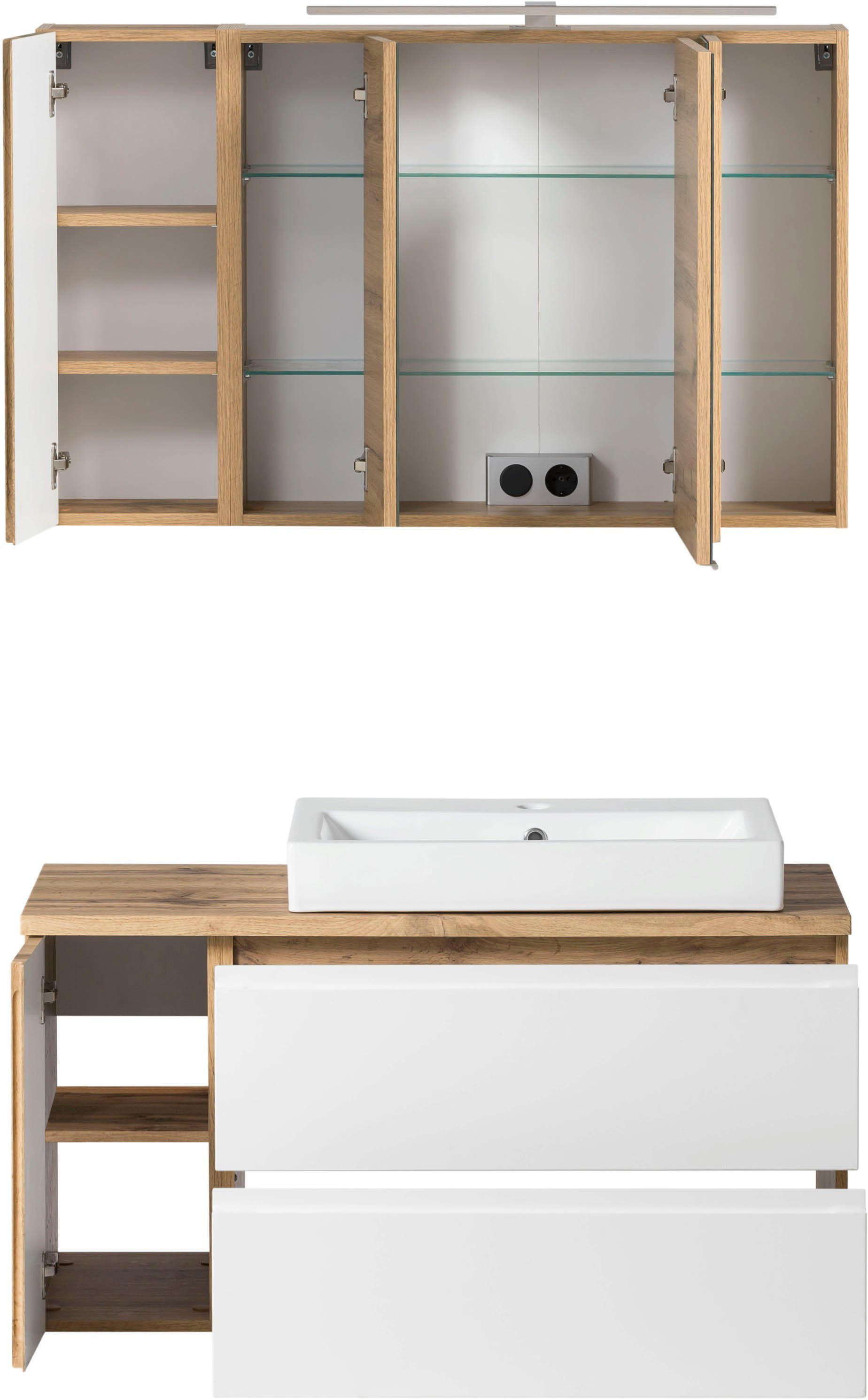 welltime Badmöbel-Set Sölden, (2-St)
