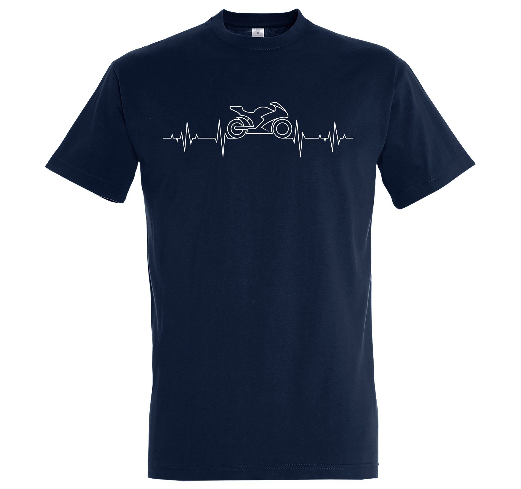 Youth Designz Print-Shirt Heartbeat Motorrad Herren günstig online kaufen