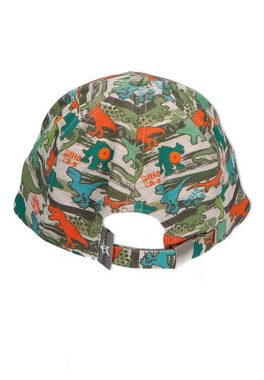 Sterntaler® Baseball Cap Baseball-Cap (1-St) Baseball-Cap - Basecap in Silber bedruckt mit bunten Dinos - Cap für Kinder aus Jersey mit Größenregulierung und UV-Schutz 50+