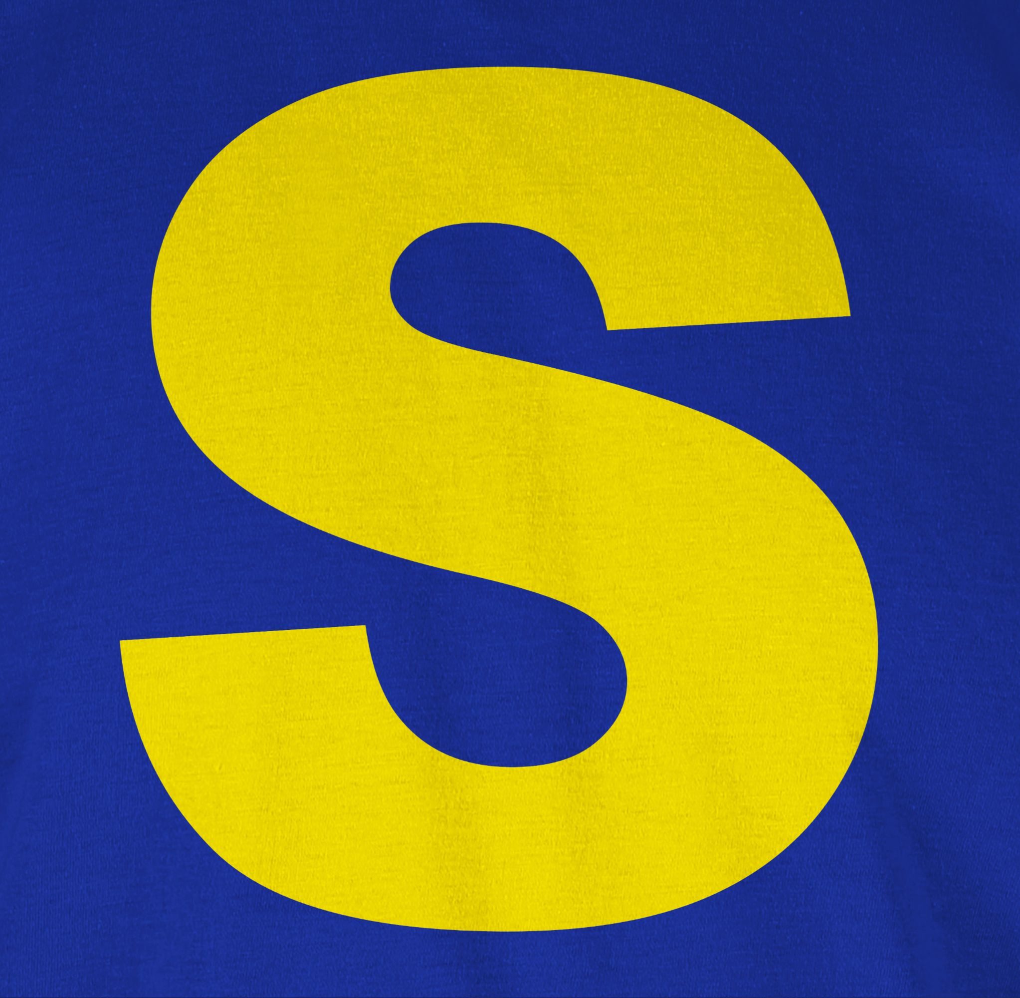 Shirtracer Rundhalsshirt Kostüm Buchstabe S Streifenhörnchen Chipmunk Simon günstig online kaufen