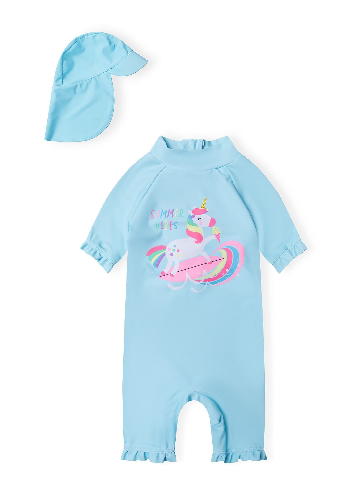 MINOTI Schwimmanzug Overall mit UV-Schutz und Mütze Set (9m-8y) günstig online kaufen