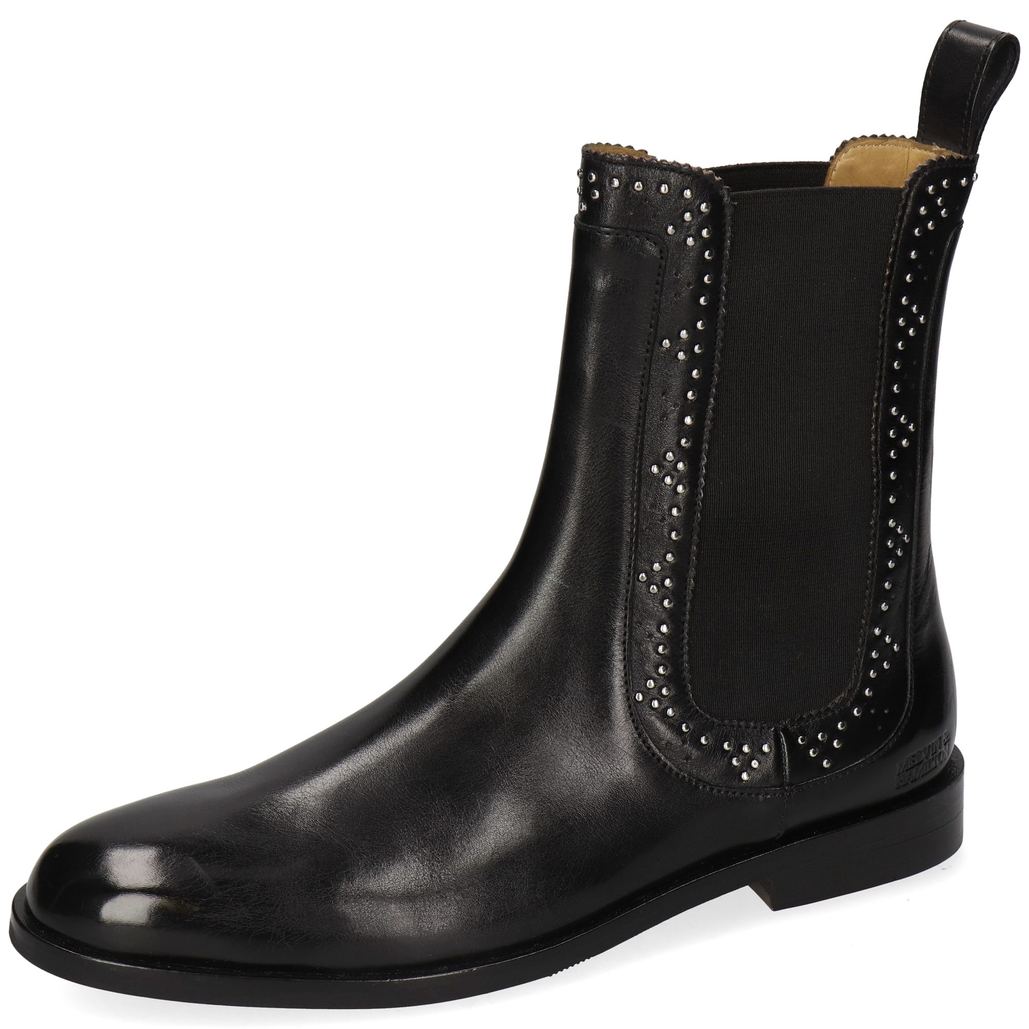 Melvin & Hamilton Susan 106 Leder-Chelsea Boots für Damen Stiefelette Flache Absätze, Echtes Leder