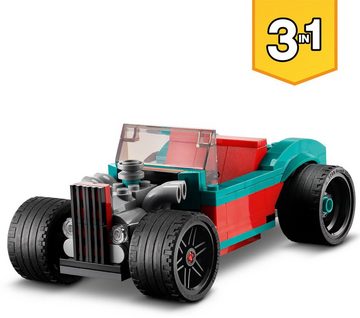 LEGO® Konstruktionsspielsteine Straßenflitzer (31127), LEGO® Creator 3in1, (258 St), Made in Europe
