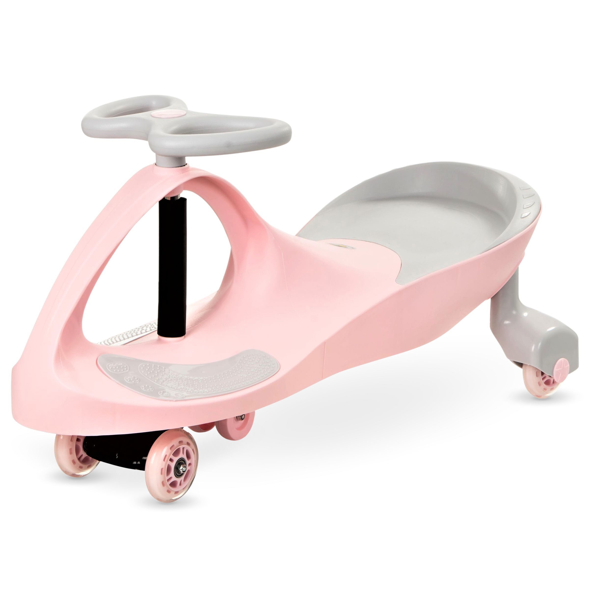 TWISTCAR Tretfahrzeug Kinderfahrzeug TwistCar – Pastelove Rosa Leuchtende Räder