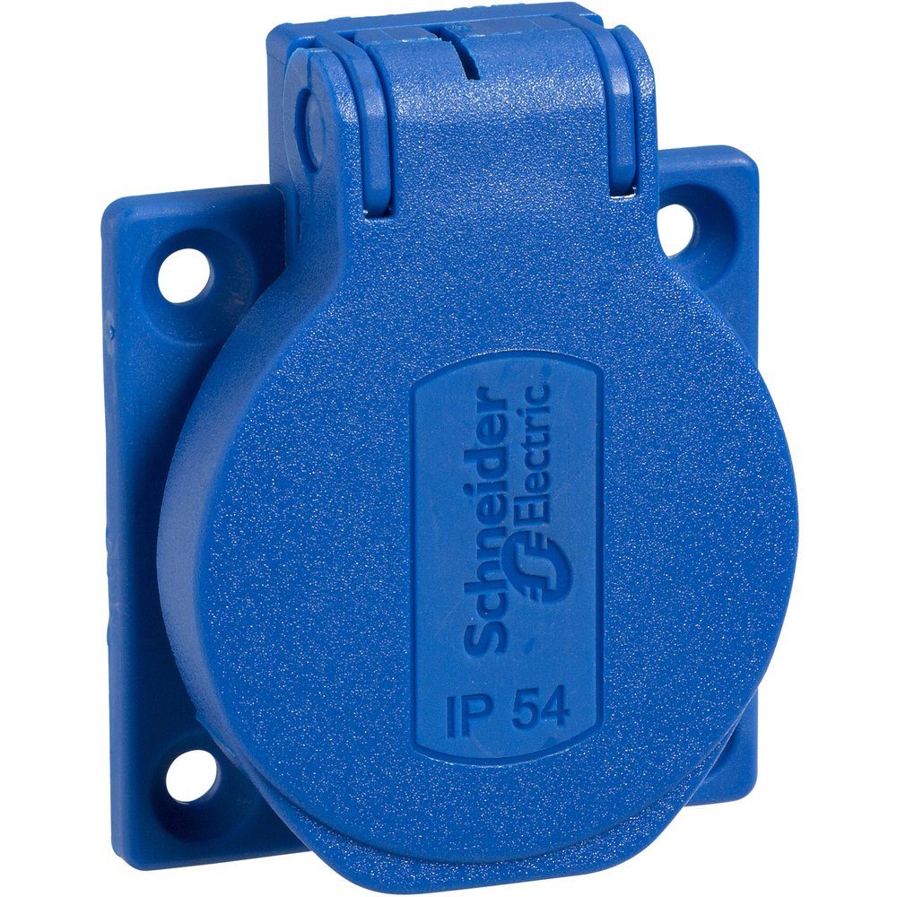 SCHNEIDER Steckdose Schneider Electric PKS52B Einbau-Steckdose IP54, IK08 Blau