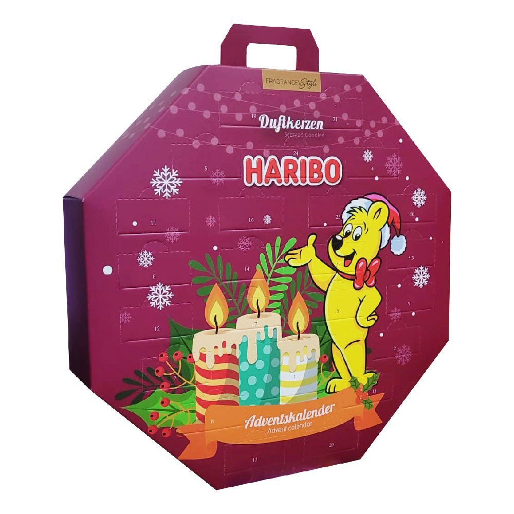 HARIBO Adventskalender Haribo Adventskalender Duftkerze Teelichter