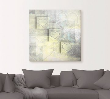 Artland Wandbild Digitale-Kunst Herzen, Herzen (1 St), als Alubild, Outdoorbild, Leinwandbild in verschied. Größen