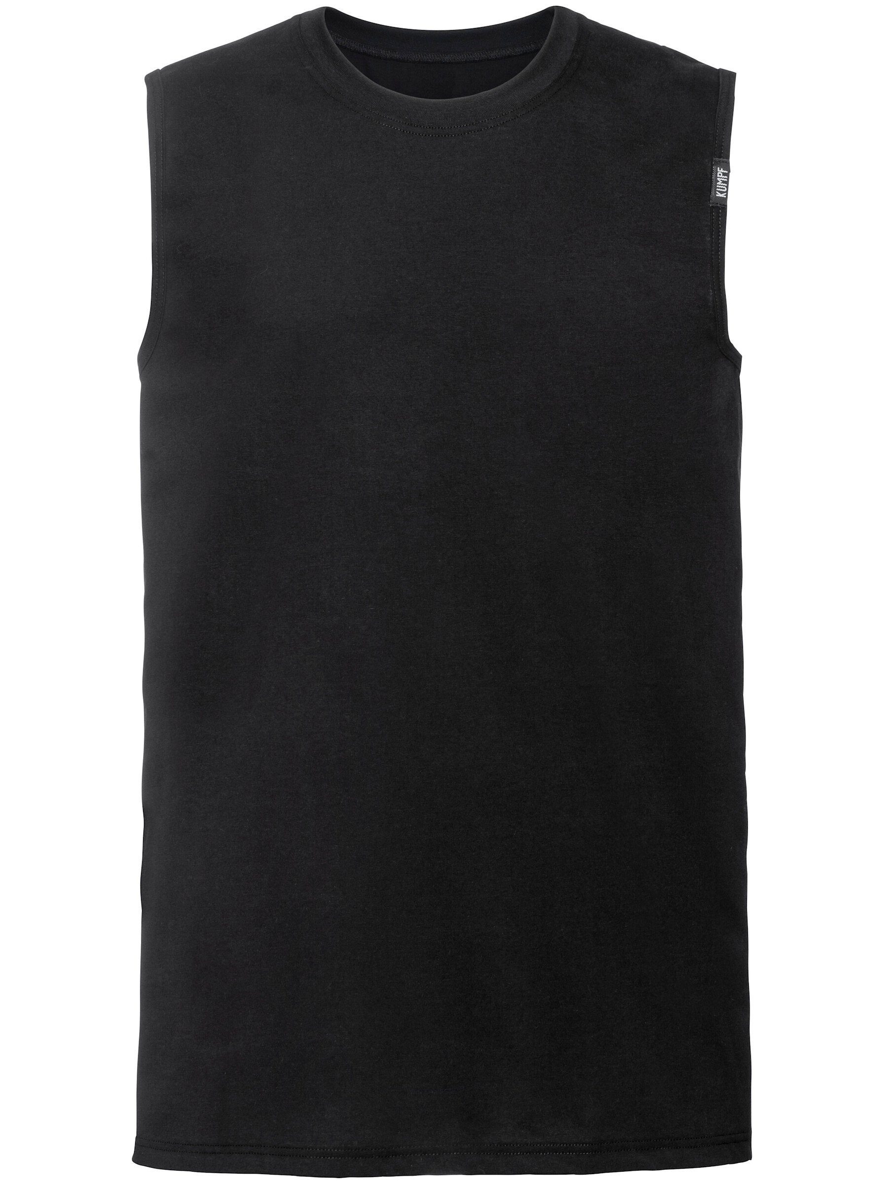 KUMPF Achselhemd (2-St) Ohne Bügel schwarz | Unterhemden