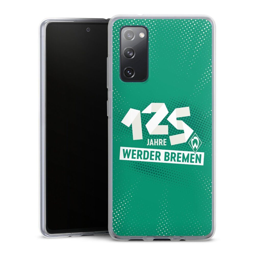 DeinDesign Handyhülle 125 Jahre Werder Bremen Offizielles Lizenzprodukt, Samsung Galaxy S20 FE 5G Silikon Hülle Bumper Case Handy Schutzhülle