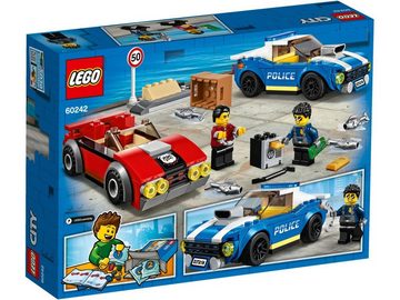 LEGO® Konstruktionsspielsteine LEGO® City - Festnahme auf der Autobahn, (Set, 185 St)