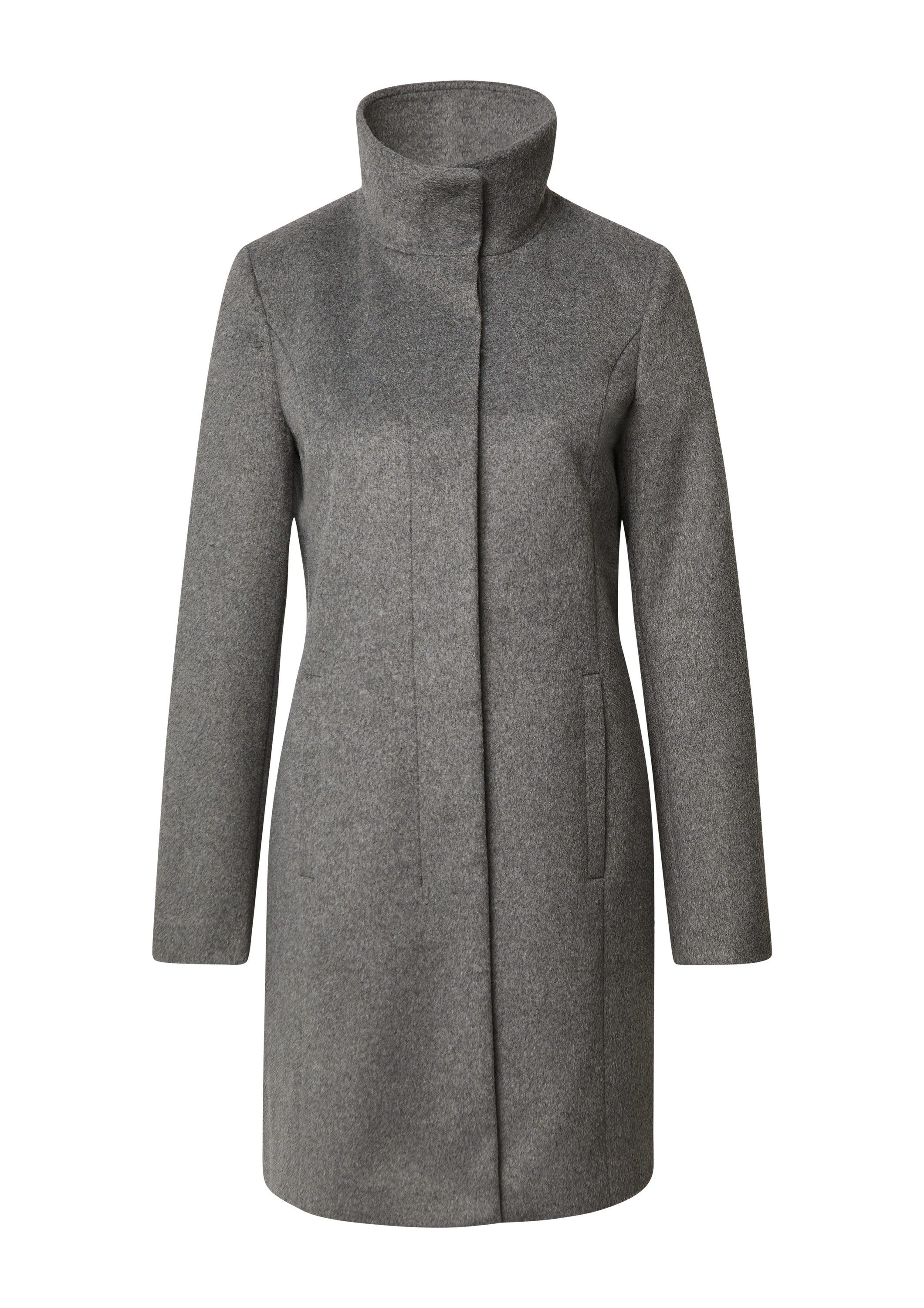 comma Funktionsmantel Outdoor-Mantel Taillierter Wollmix-Mantel mit Stehkra günstig online kaufen