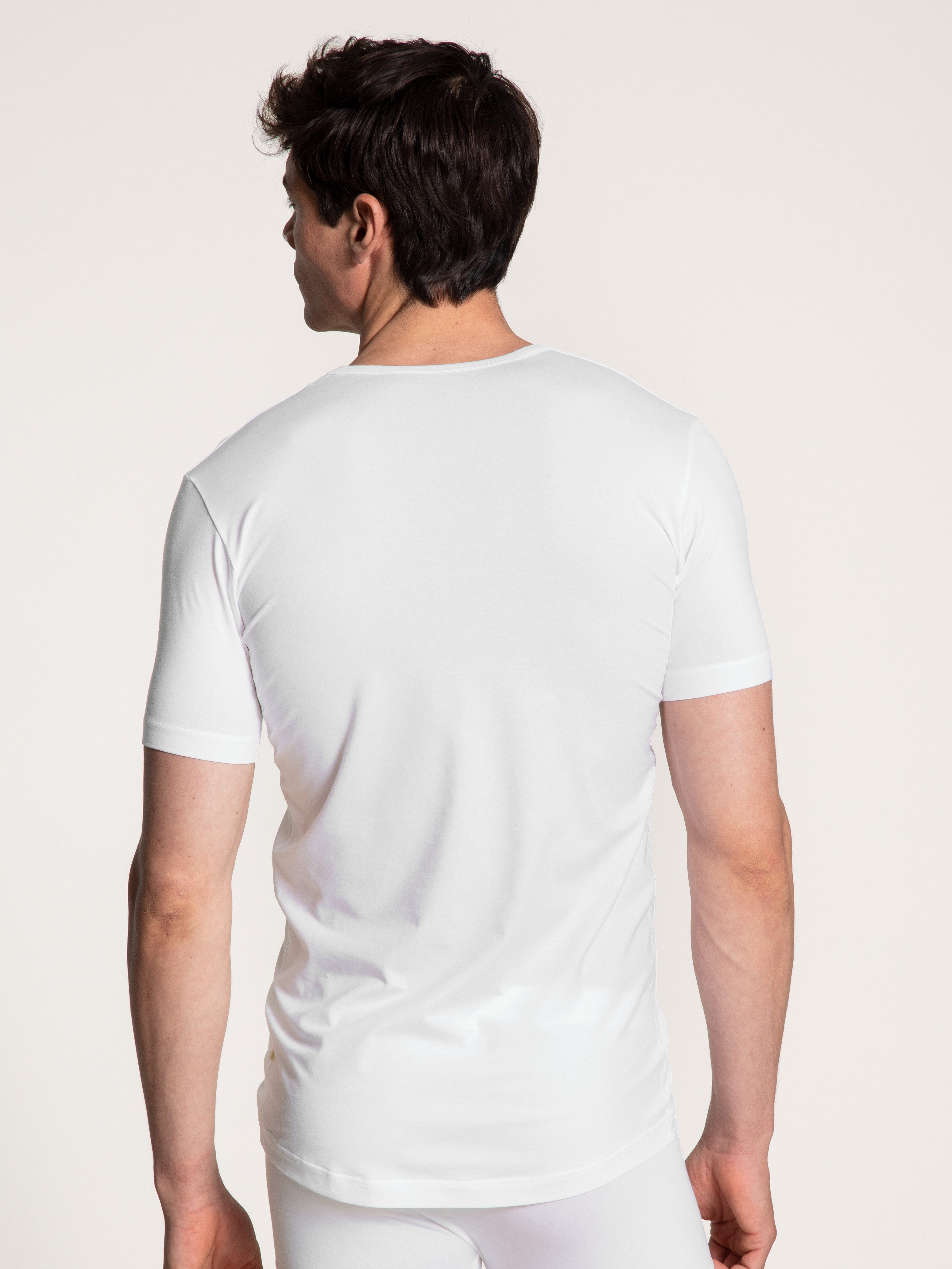 CALIDA V-Shirt Focus V-Ausschnitt, Single Jersey Qualität, schnelltrocknend, Kurzarm