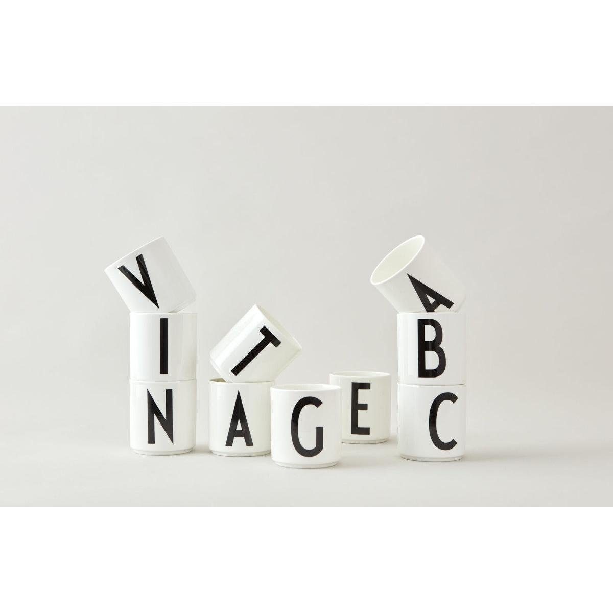 Letters C Weiß Tasse Design Tasse