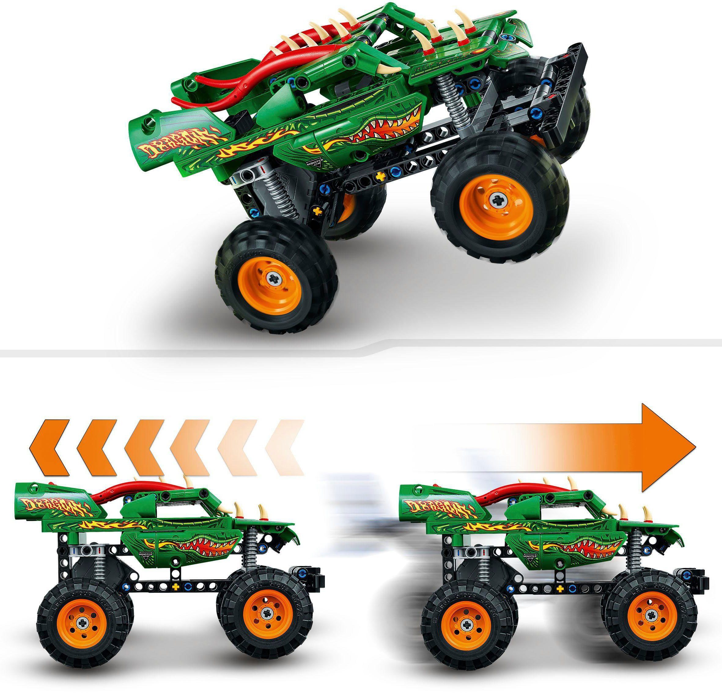 LEGO® Konstruktionsspielsteine Monster Jam™ Dragon™ LEGO® (42149), Europe Made (217 St), Technic, in