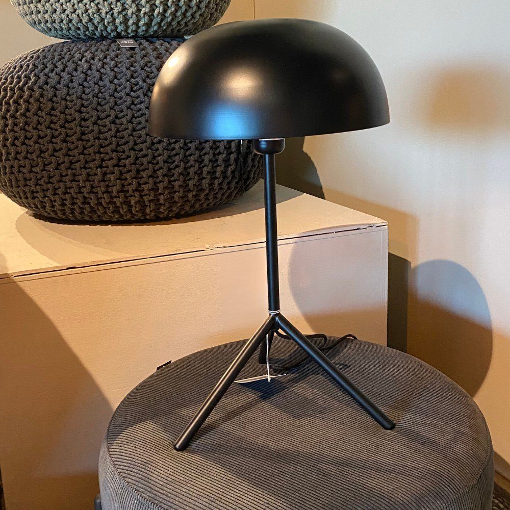 famlights Tischleuchte, Tischleuchte Gillian in Schwarz aus Metall E27, keine Angabe, Leuchtmittel enthalten: Nein, warmweiss, Tischleuchte, Nachttischlampe, Tischlampe