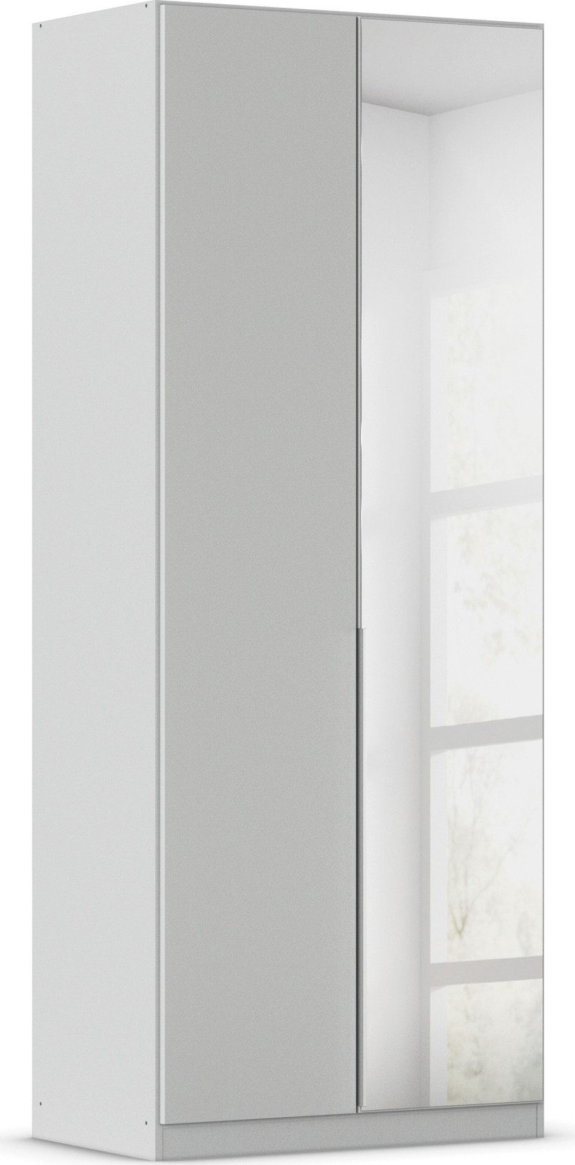 OTTO home Drehtürenschrank Kleiderschrank Schrank Garderobe AGORDO mit Dekor- oder Hochglanzfront (in zwei Griff-Farben, Breiten 91-405 cm) durchdachte Innenausstattung, in 8 Breiten und 2 Höhen MADE IN GERMANY