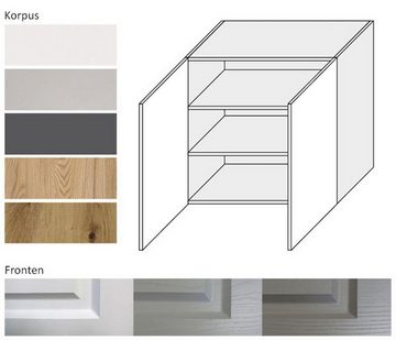 Feldmann-Wohnen Klapphängeschrank Elbing (Elbing, 1-St) 80cm Front- und Korpusfarbe wählbar 2-türig mit 2 Einlegeböden