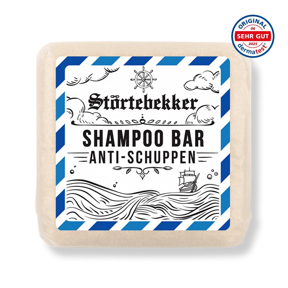 Störtebekker Festes Haarshampoo Anti-Schuppen mit Piroctone Olamine - gegen Juckreiz - Dermatest