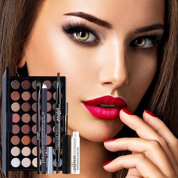 Scheiffy Augen-Make-Up-Set 40 Farben Lidschattenpalette, Makeup Lidschattenpalette, Augenpalette, Bühnen-Makeup Cosplay Perlglanz-Mattes Mehrfarbiges Augen-Make-up