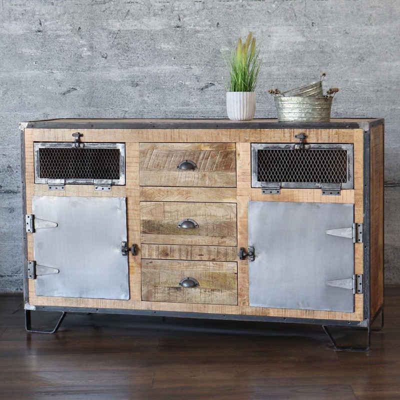 baario Sideboard Sideboard FACT Industriedesign, Eisen massiv & rustikal Kommode Anrichte