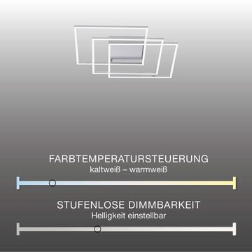 Paul Neuhaus Smarte LED-Leuchte LED Deckenlampe Q - INIGO Smart Home, Smart Home, CCT-Farbtemperaturregelung, Dimmfunktion, Memoryfunktion, mit Leuchtmittel, 60x60cm CCT Farbwechsel, dimmbar