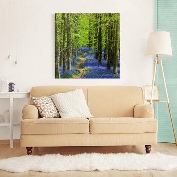 Bilderdepot24 Leinwandbild Wald Natur Modern Wanderweg Hertfordshire grün Bild auf Leinwand XXL, Bild auf Leinwand; Leinwanddruck in vielen Größen