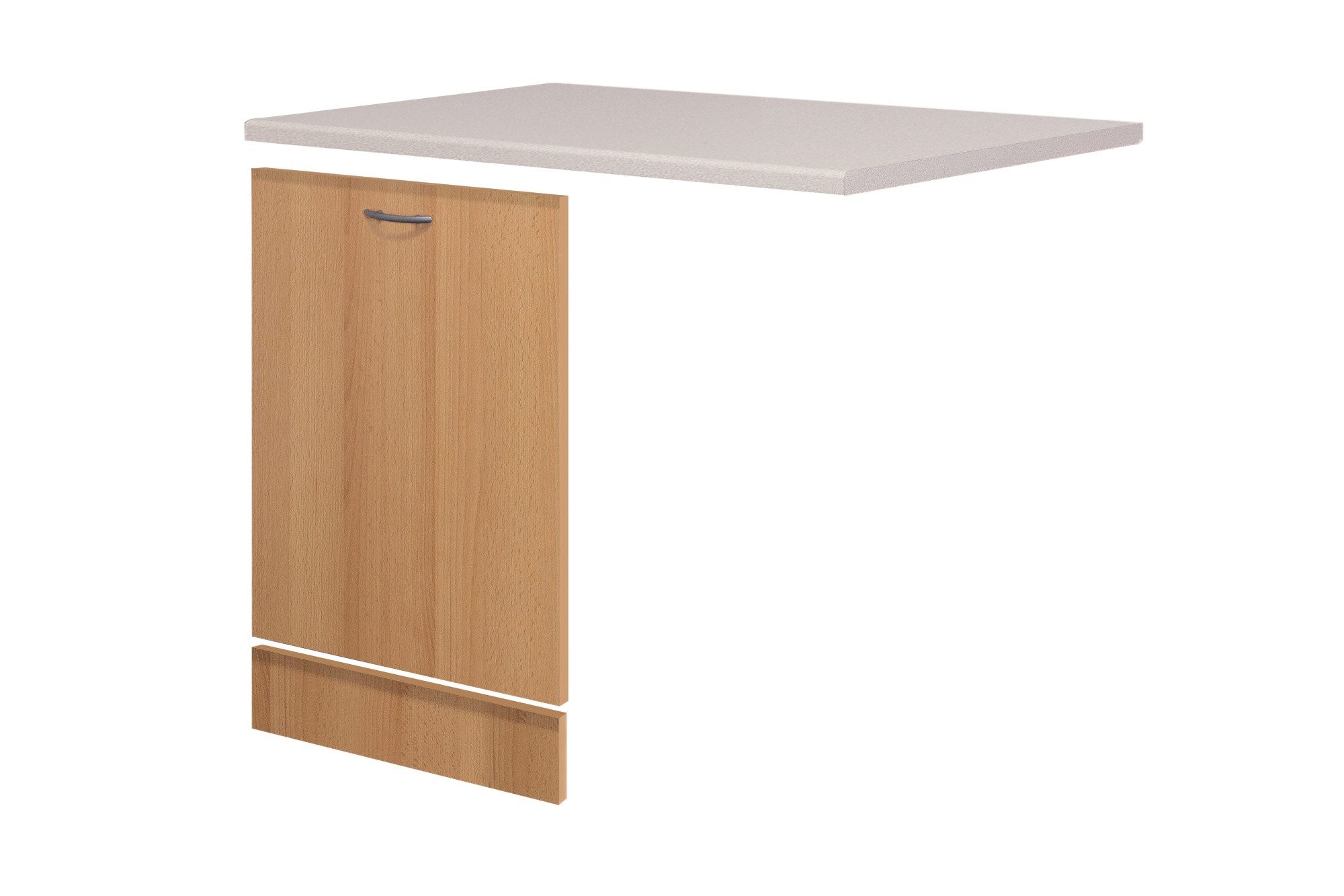 Flex-Well Spülenunterschrank Geschirrspüler-Paket teilintegriert - Buche – Namu