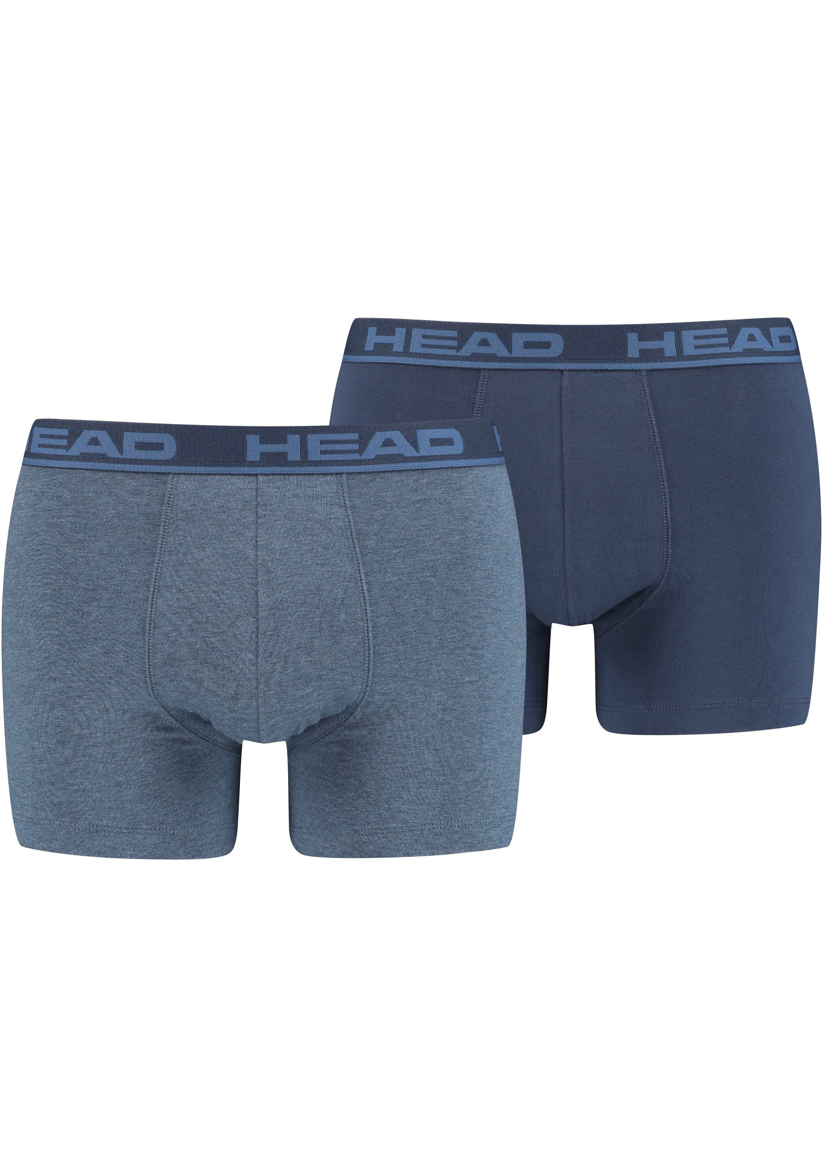 Head Boxershorts (2-St) Trunks aus superweicher Baumwolle blue-heaven