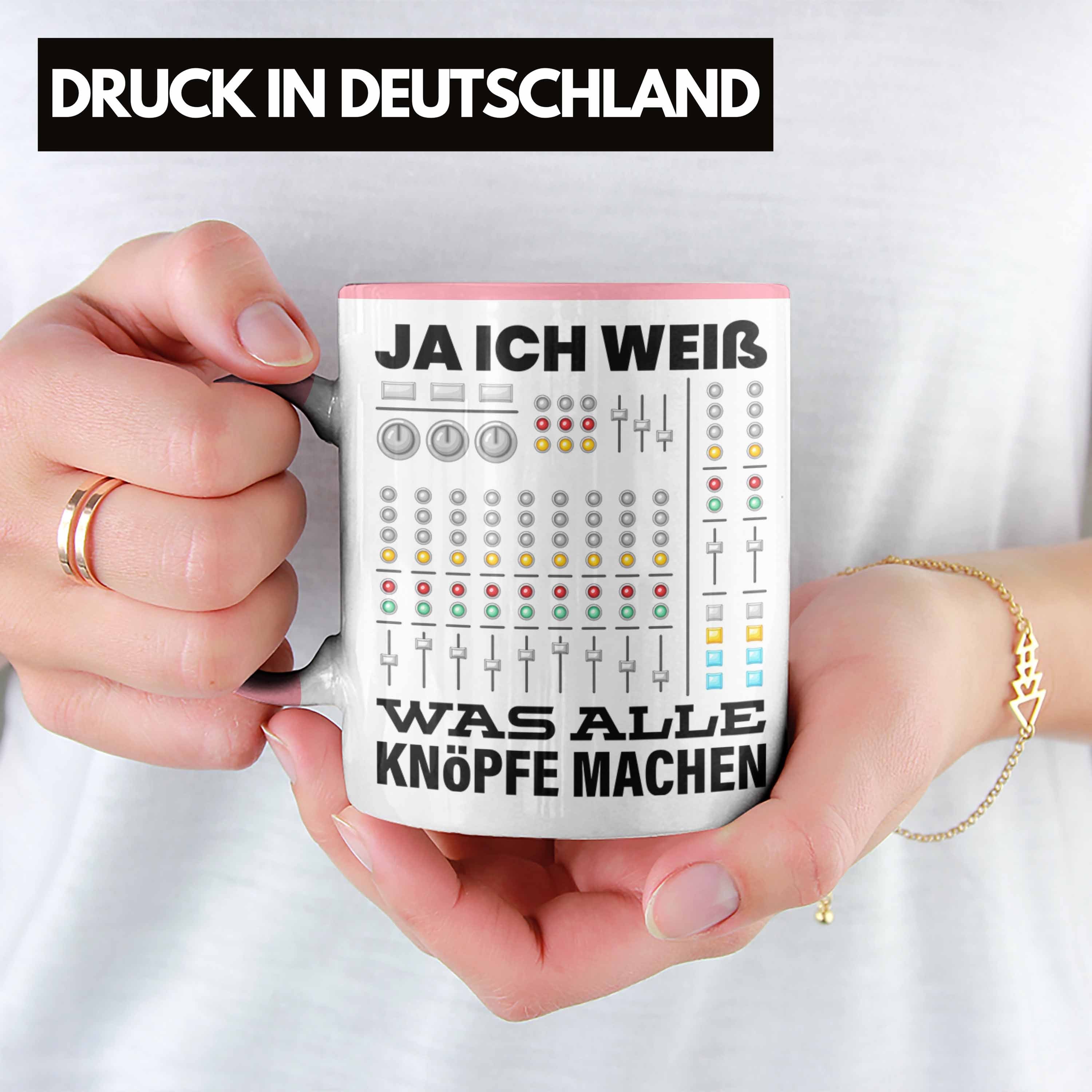 Rosa Alle Ja Tasse Ich Weiß Geschenk Tasse Mac Trendation Tonmeister Was Knöpfe Tontechniker