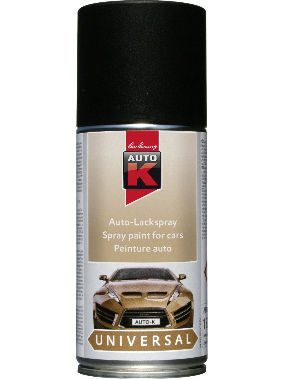 Sprühlack Auto-K Lackspray universal schwarz matt 150ml