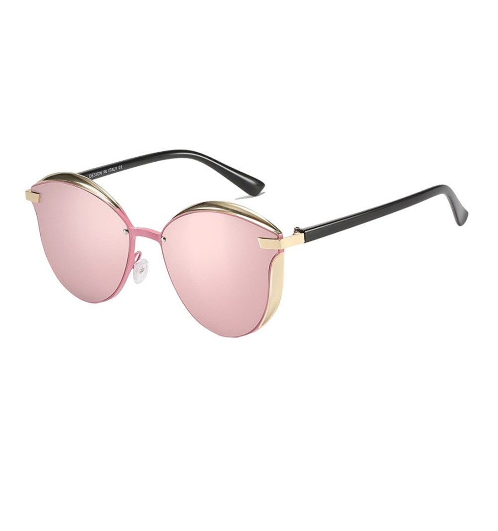 RefinedFlare Sonnenbrille Polarisierte Cat-Eye-Sonnenbrille für Damen, modisches Metall Sonnenschutz beim Fahren, Strandausflug, beste Geschenke für Frauen