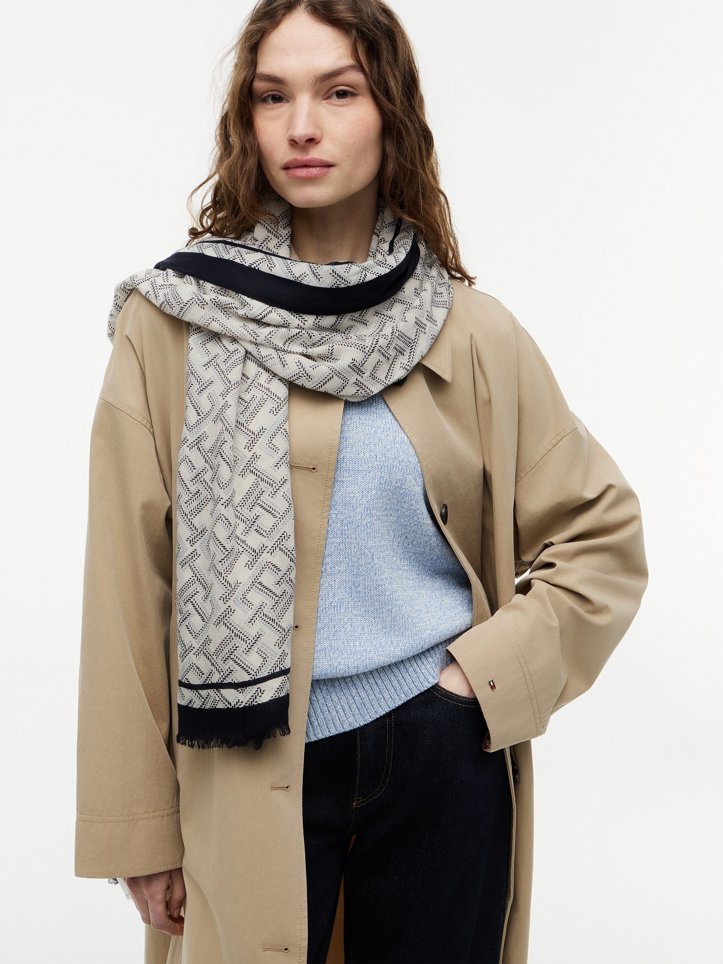 Tommy Hilfiger Modeschal TH MONOGRAM