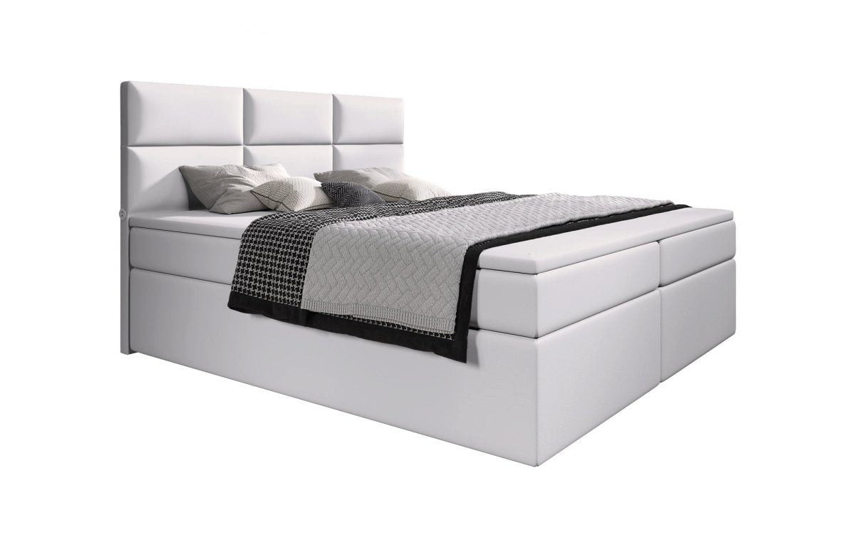 Luxusbetten24 Boxspringbett Carre, mit USB-Anschluss