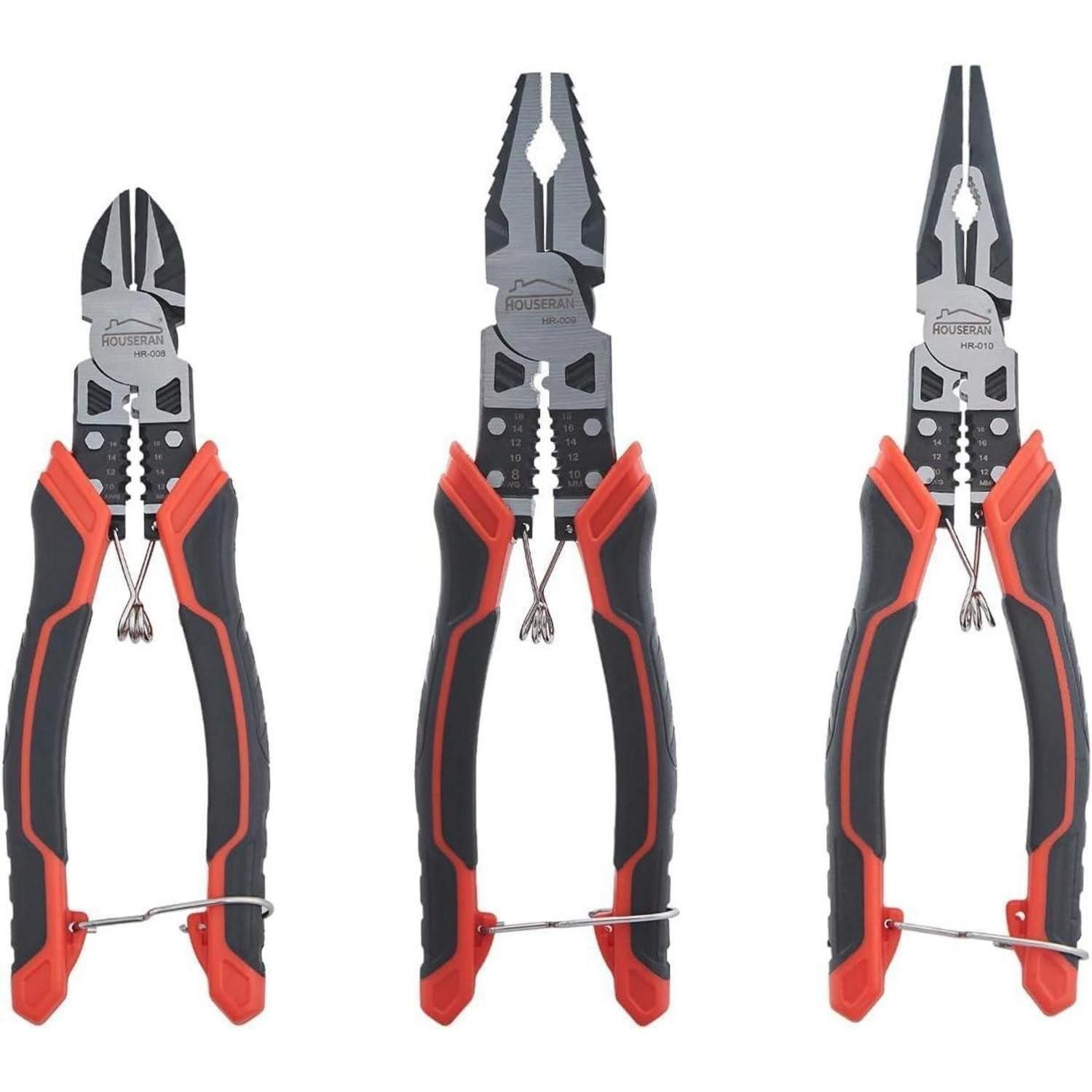 LuxusKollektion Zangenset Zangen Seitenschneider Kombizange Sicherheitsschloss Set