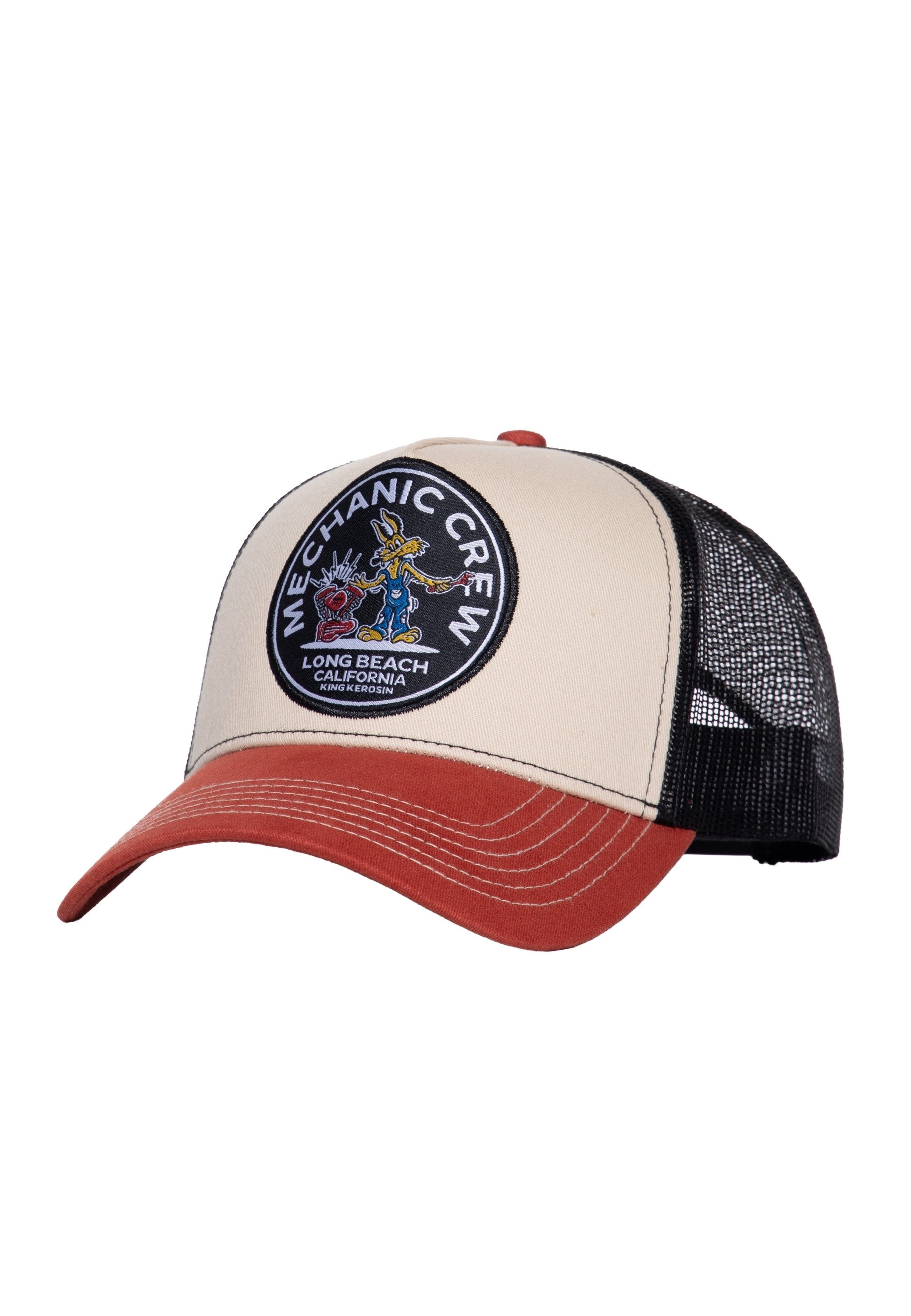 KingKerosin Trucker Cap Mechanic Crew (1-St) mit rundem Patch