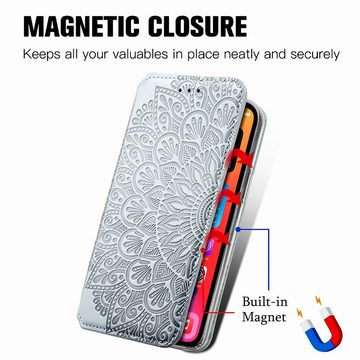 König Design Handyhülle Apple iPhone 13 mini, Schutzhülle Schutztasche Case Cover Etuis Wallet Klapptasche Bookstyle