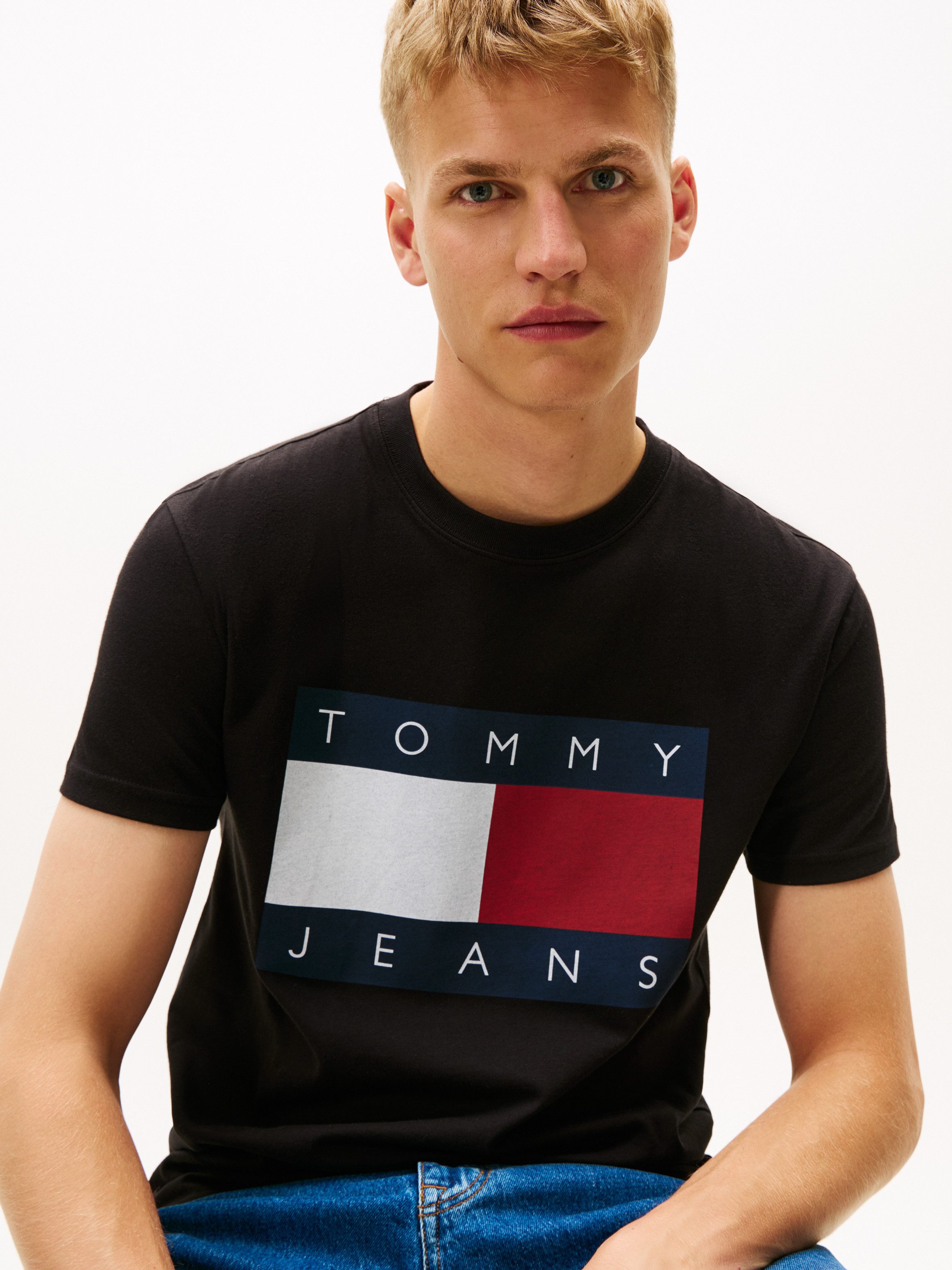 Tommy Jeans T-Shirt Rundhalsausschnitt, Regular Fit, günstig online kaufen