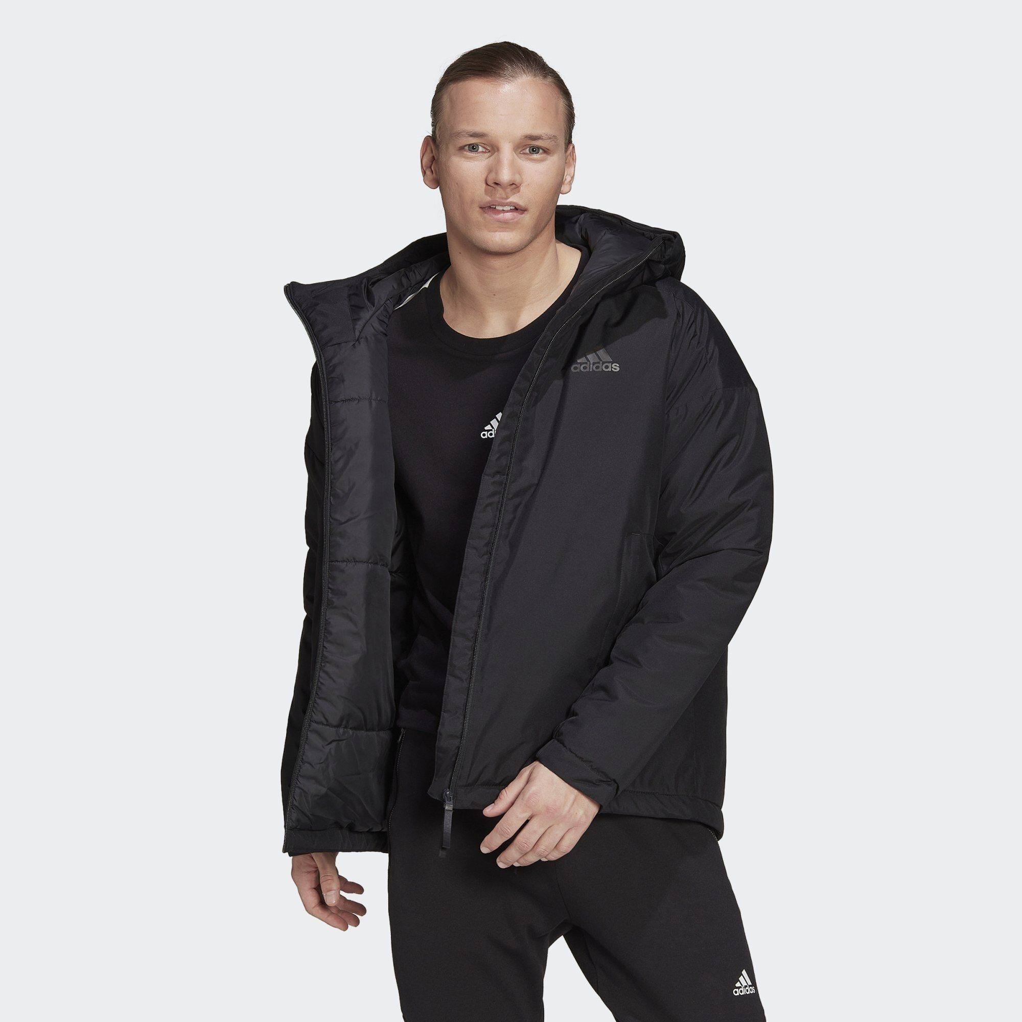 / Regenjacke adidas INSULATED Black Black Sportswear TRAVEER JACKE