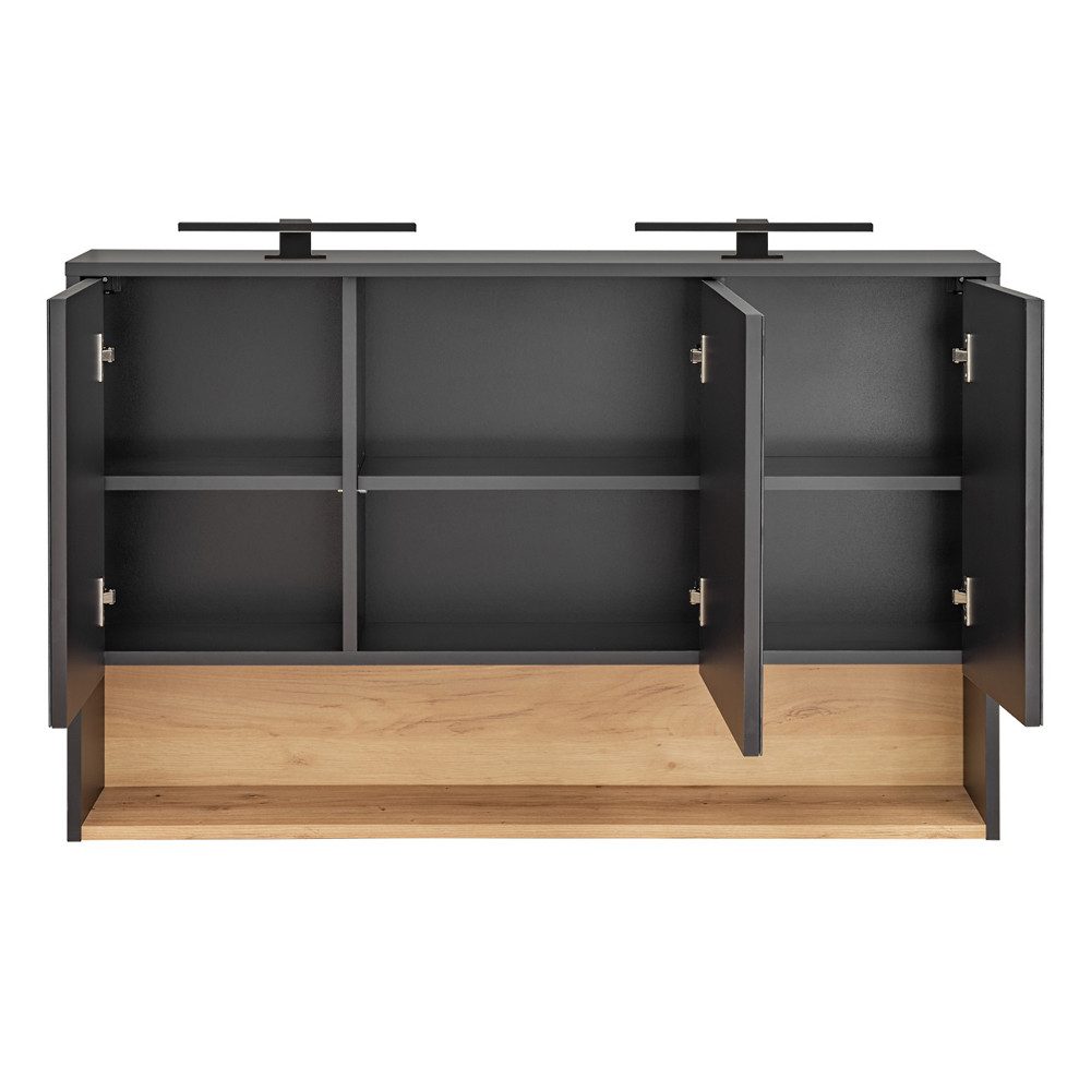 Lomadox Spiegelschrank BOLOGNA-56 Artisan Eiche Nb. günstig online kaufen