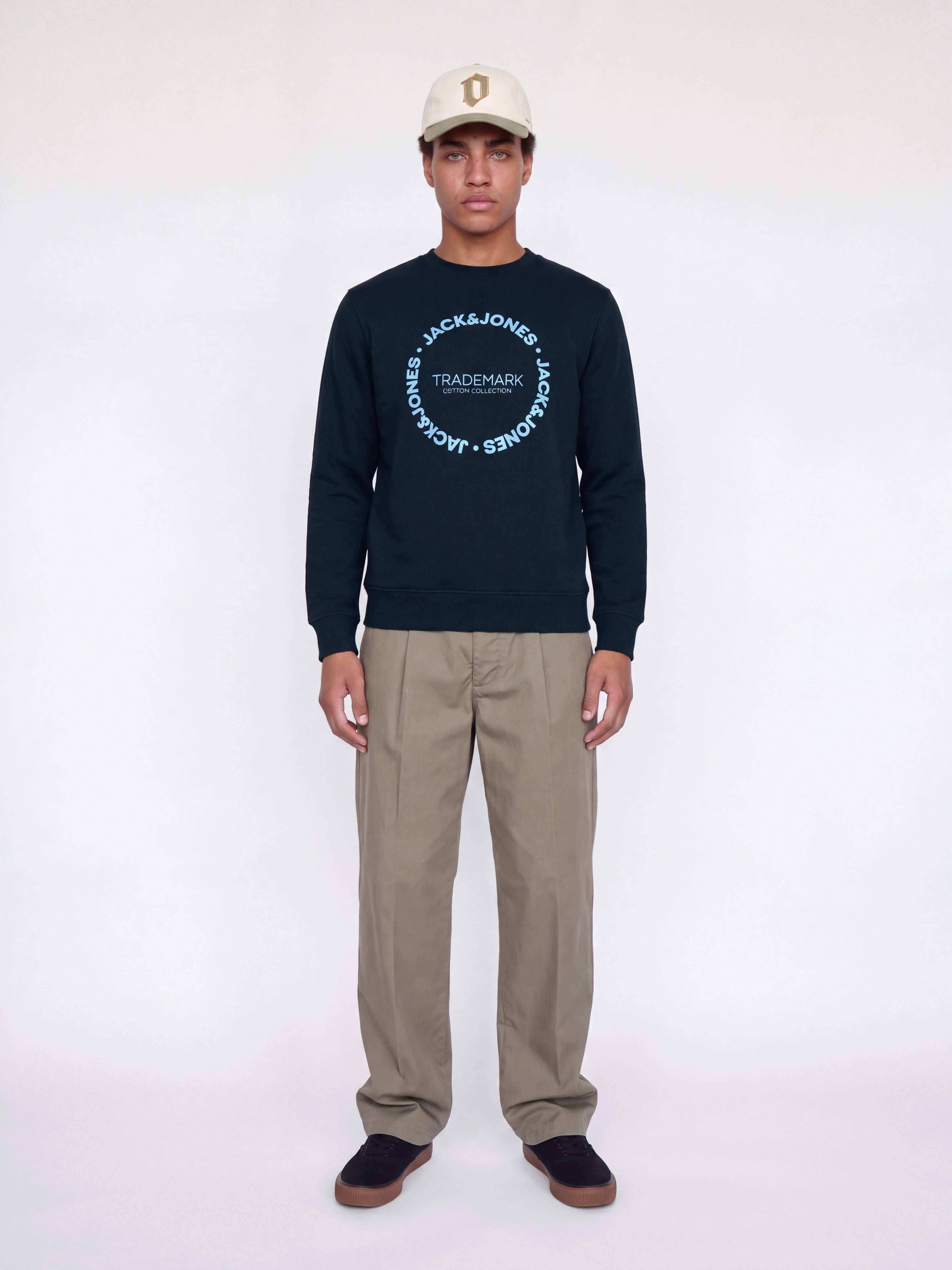 Jack & Jones Sweatshirt JJBENSON SWEAT CREW NECK Materialmix, regular fit – Bild 5 von 5