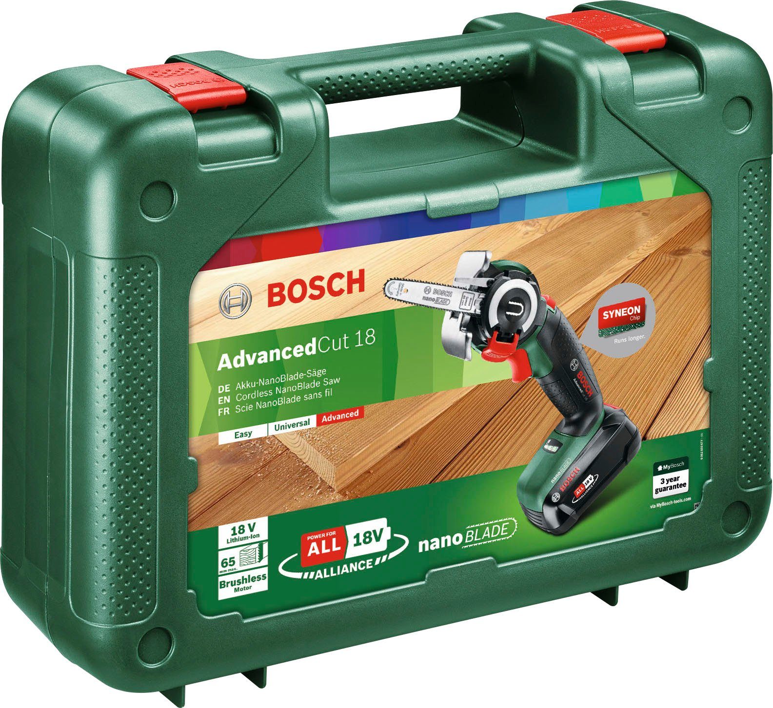 Bosch Home & Garden Ladegerät und 2,5 Akku Akku-Säbelsäge inkl. Set, 18 V, Ah, 18, AdvancedCut