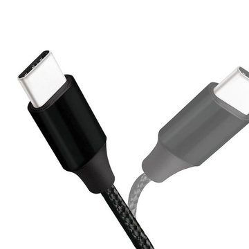 LogiLink CU0153 USB-Kabel, (30 cm), USB-C zu USB-C Stecker, für PC oder Notebook, Schwarz