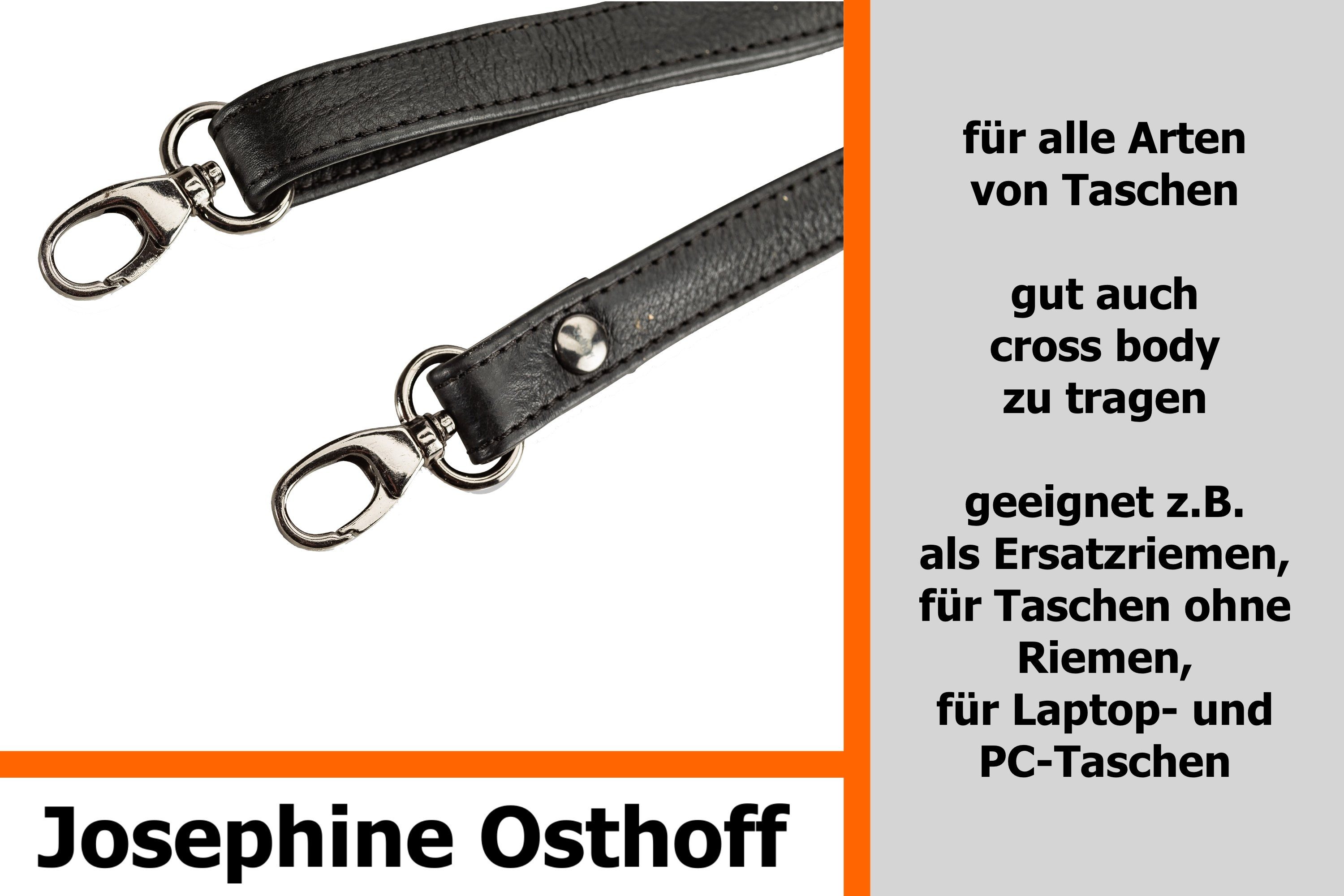 Schulterriemen cm Josephine Osthoff Schulterriemen 1,5 schwarz/anthrazit