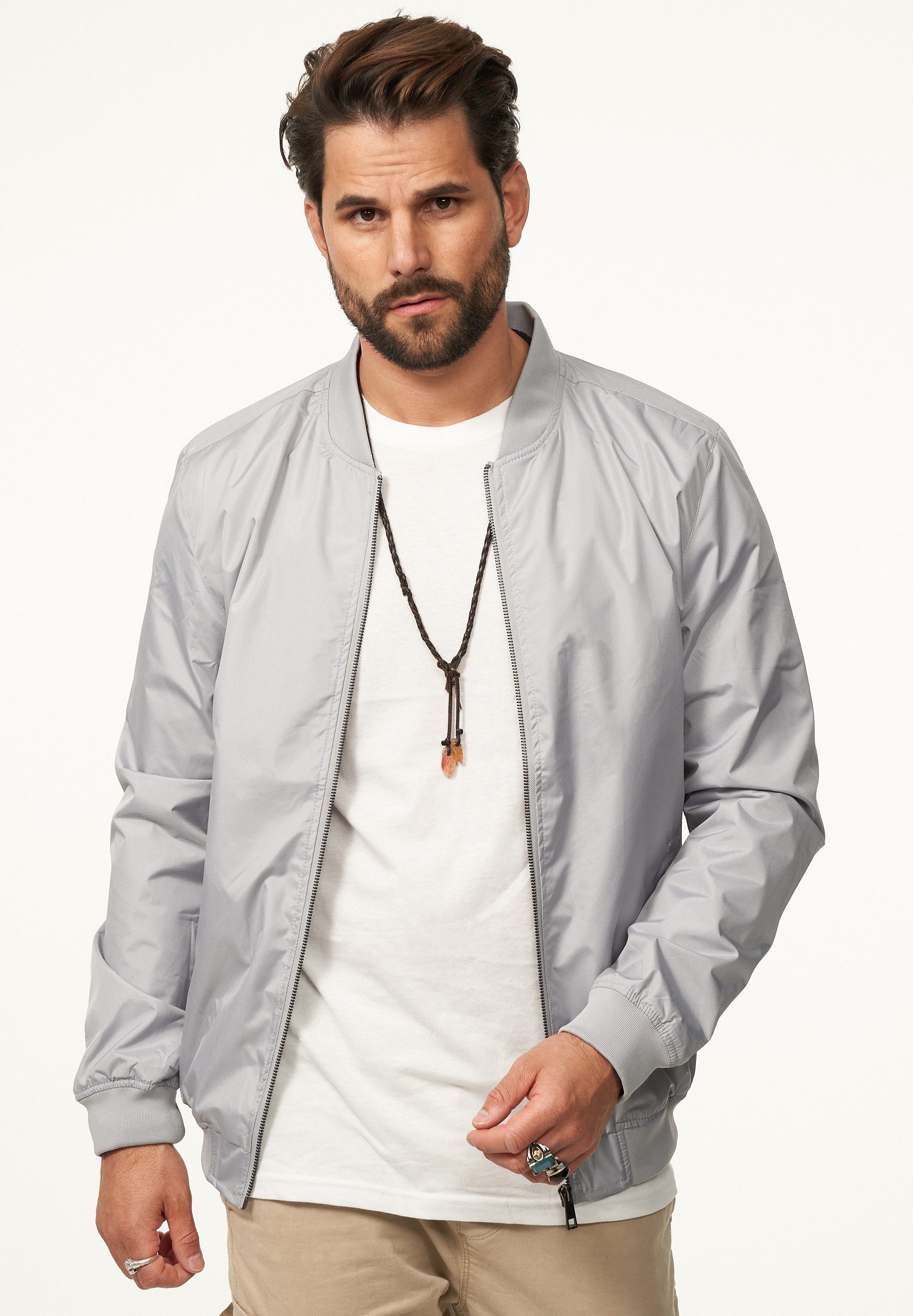 DAILY COTTON Blouson mit Baseball-Kragen Herren Blousonjacke leichte Bomber günstig online kaufen