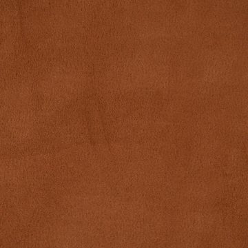 SCHÖNER LEBEN. Stoff Bekleidungsstoff Stretch Wildlederimitat einfarbig cognac 1,5m Breite
