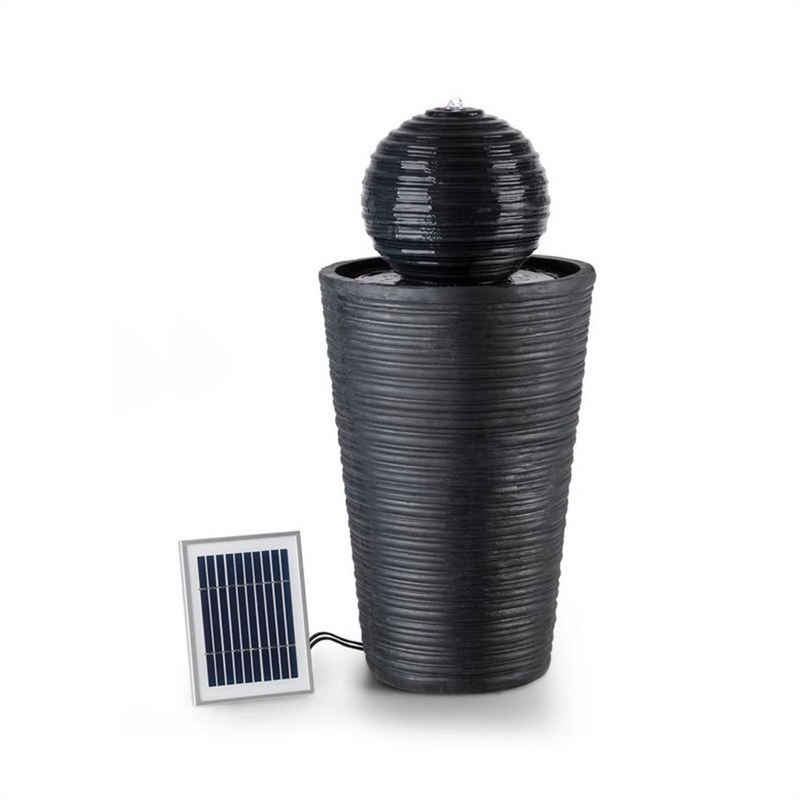 blumfeldt Wasserspiel Liquitorre Solarbrunnen, 27.5 cm Breite, (Set, 5 tlg., inkl. Pumpe,Solarpanel;LED-Beleuchtung und Anschlussmaterial), spring zimmer zier brunnen led-beleuchtung terasse solar outdoor