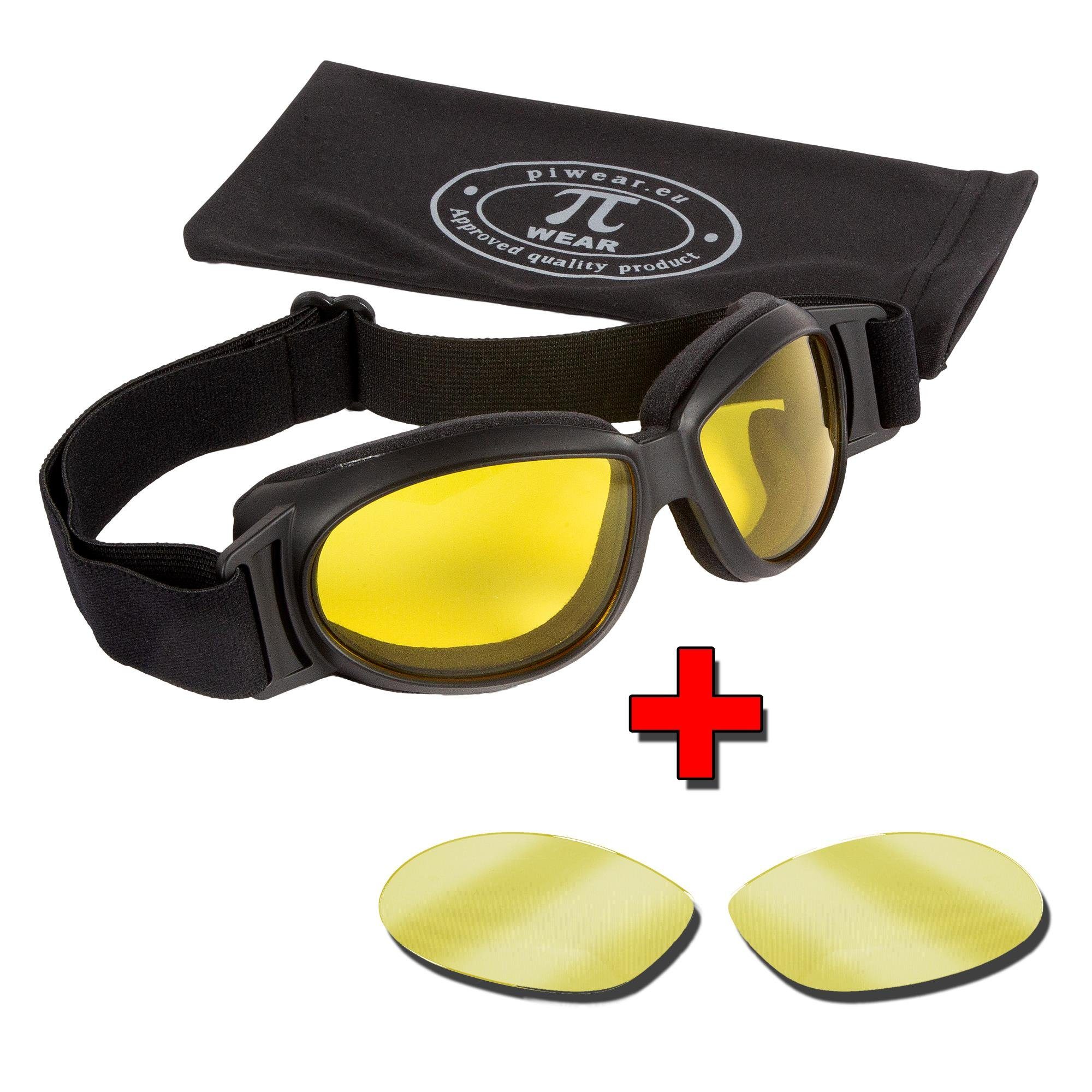 PiWear Motorradbrille PiWear Black Hills YTM / YT Kit YT