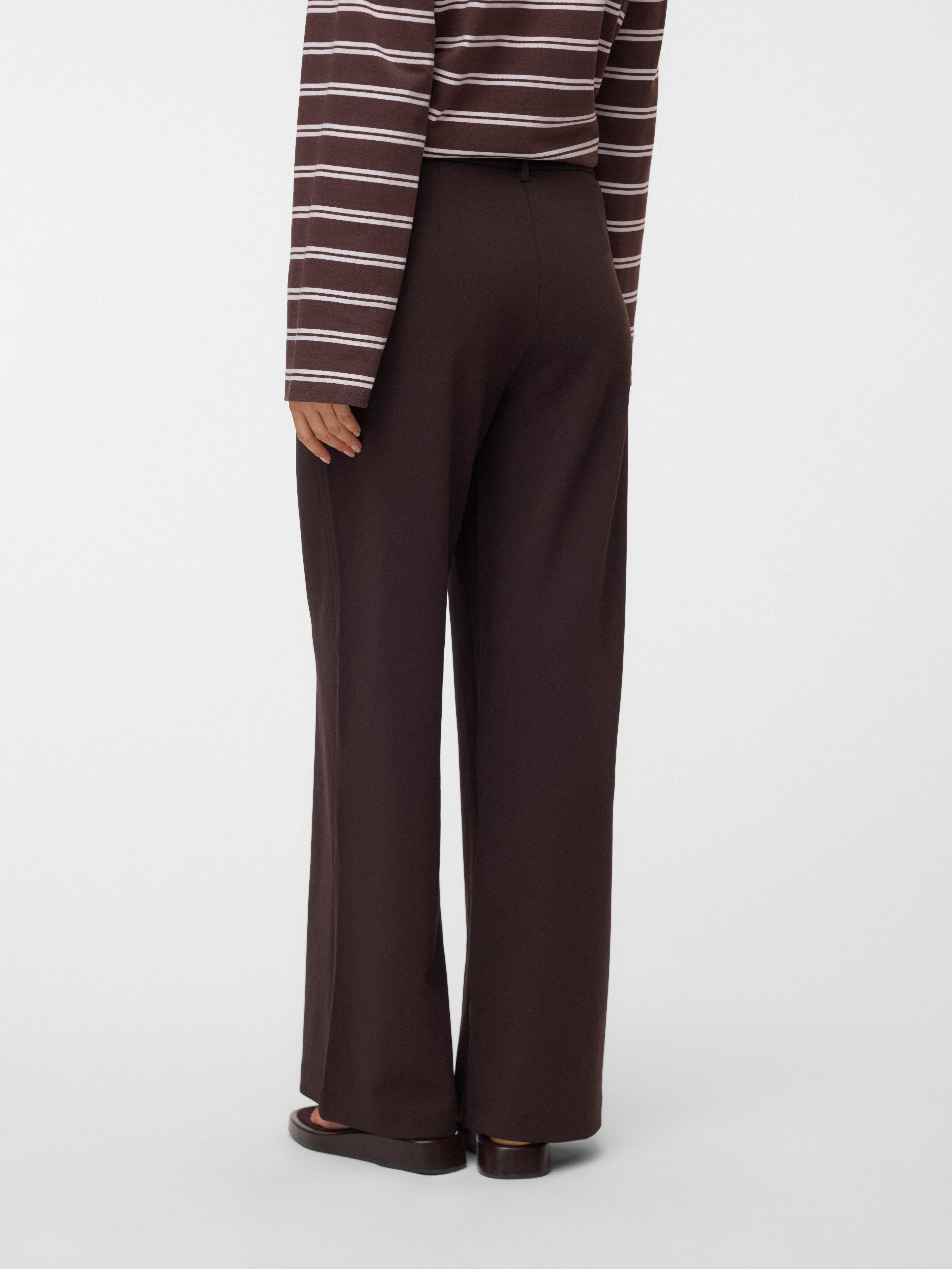 Vero Moda Anzughose VMZAMIRA MW WIDE PANT NOOS Materialmix, wide fit, regular waist