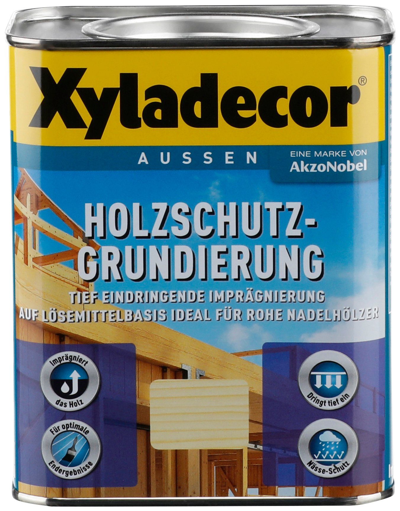 Xyladecor Holzgrundierung Holzschutz-Grundierung, Verbesserung des  Untergrunds für nachfolgende Anstriche
