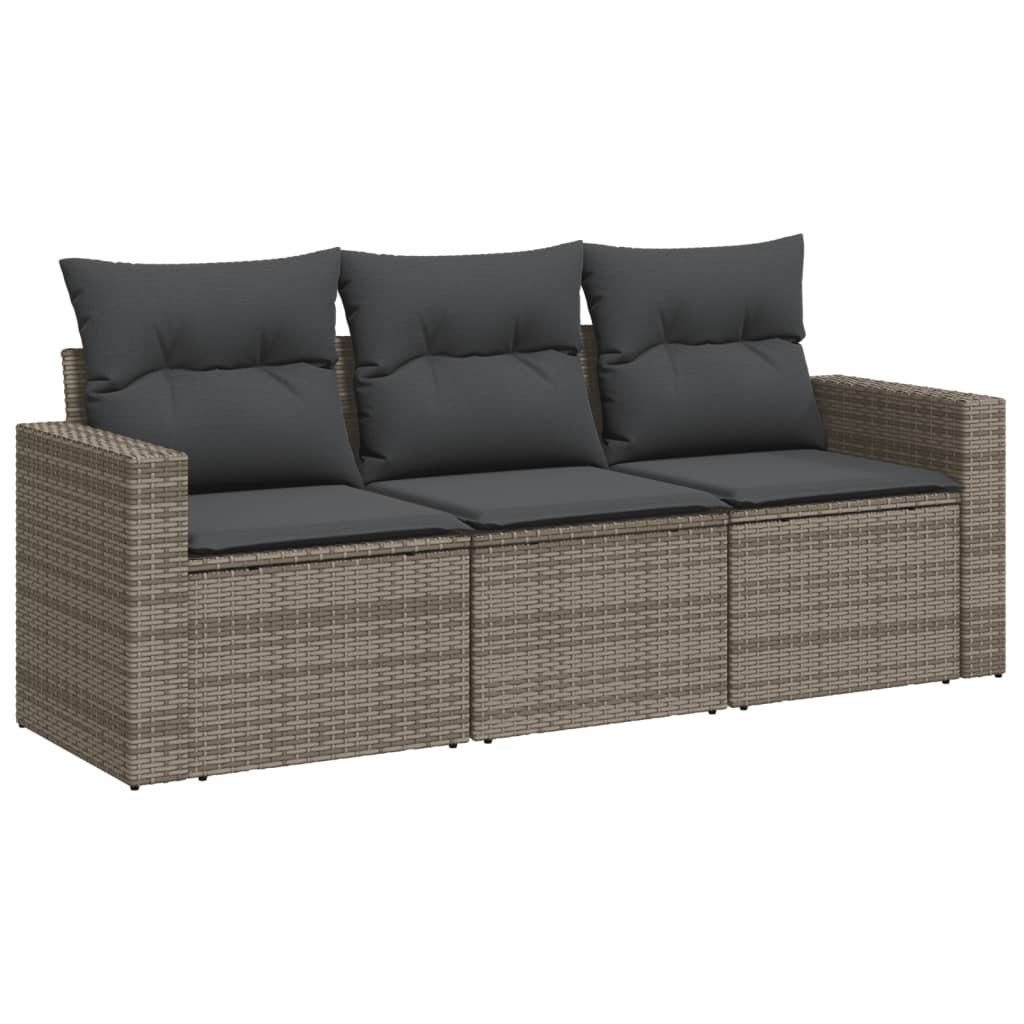 vidaXL Gartenlounge-Set 3-tlg. Garten-Sofagarnitur mit Kissen günstig online kaufen
